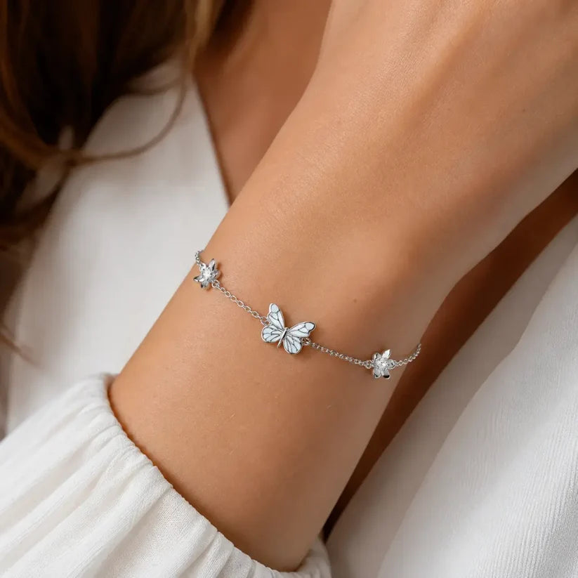 bracelet papillon lumineux